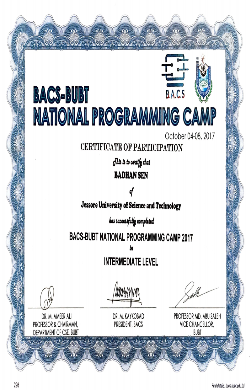 National Programming Camp